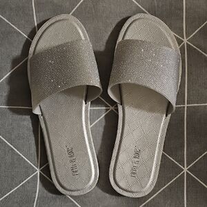 Anna & Ava Glittering Silver Sandals